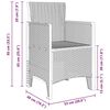 vidaXL Garden Chair 4 pcs Light grey 53 x 49 x 85 cm PP