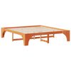 vidaXL Bed Frame Brown 200 x 200 cm Solid Pine Wood
