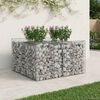 vidaXL Gabion Raised Bed Silver 100 x 100 x 60 cm Galvanised Steel