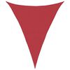 vidaXL Sunshade Sail 160 g/m&sup2; Red 4x5x5 m HDPE