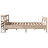 vidaXL Bed Frame without Mattress 120x190 cm Small Double Solid Wood Pine
