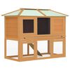 vidaXL Animal Rabbit Cage Double Floor Solid Fir Wood