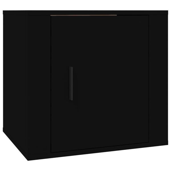 vidaXL Bedside Cabinet Black 50x39x47 cm