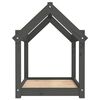 vidaXL Dog Bed Grey 71x55x70 cm Solid Wood Pine