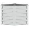 vidaXL Garden Raised Bed 129x77 cm Galvanized Steel Silver
