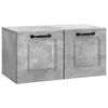 vidaXL Wall-Mounted TV Cabinet Concrete Grey 59.5 x 31 x 30 cm