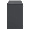 vidaXL Wheelie Bin Storage for 5 Bins Anthracite 340 x 77.5 x 115.5 cm