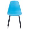 vidaXL Dining Chairs 6 pcs Blue PP