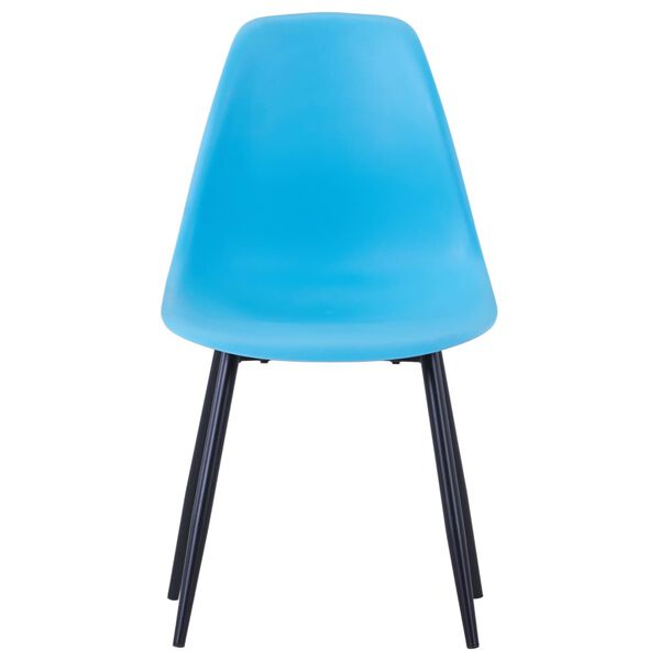 vidaXL Dining Chairs 6 pcs Blue PP