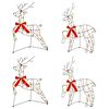 vidaXL Christmas Reindeer 4 pcs 180 LEDs Warm White 43 x 19 x 65 cm