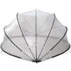 vidaXL Pool Dome Folding Manual Transparent 472 x 460 x 229 cm PVC