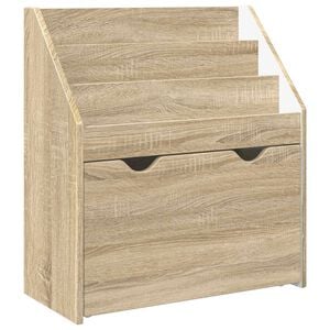 vidaXL Kids Bookshelf Sonoma Oak 60 x 29.5 x 69 cm Engineered Wood