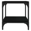 vidaXL TV Cabinet Black 40x33x41 cm Engineered Wood and Steel
