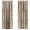 vidaXL Velvet Curtains 2 pcs Champagne 260 x 140 cm Velvet