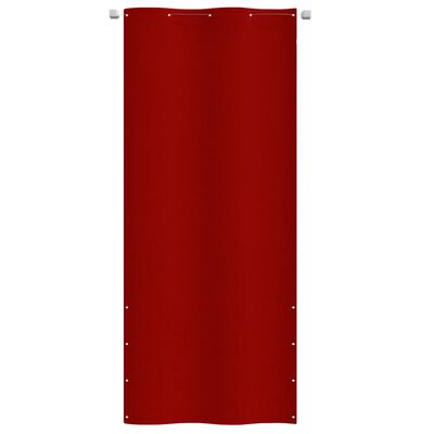vidaXL Balcony Screen Red 100x240 cm Oxford Fabric