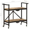 vidaXL Kitchen Trolley 87x36x81 cm Solid Mango Wood