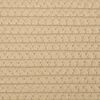 vidaXL Laundry Basket Beige and White Ø55x36 cm Cotton