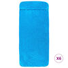vidaXL Beach Towels 6 pcs Turquoise 60x135 cm Fabric 400 GSM