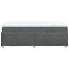 vidaXL Box Spring Bed with Mattress Dark Grey 120x200 cm Fabric