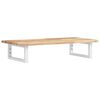vidaXL Basin Shelf Wall Mounted Steel and Solid Wood Acacia