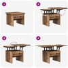 vidaXL Coffee Table Old Wood 55 x 54.5 x 45 cm Engineered wood