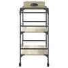 vidaXL Kitchen Trolley Sonoma Oak 81.5x41x92.5 cm Engineered Wood