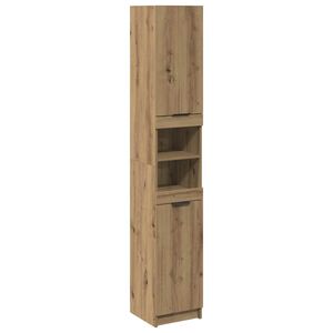 vidaXL Bathroom Cabinet Artisan Oak 32x34x188,5 cm Engineered Wood