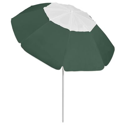 vidaXL Beach Umbrella Green 300 cm