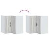 vidaXL Kitchen Wall Corner Cabinet Kalmar Grey Sonoma Engineered Wood