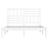 vidaXL Bed Frame without Mattress White Solid Wood Pine 160x200 cm
