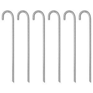 vidaXL Tent Pegs 6 pcs 41.5 cm &Oslash;12 mm Galvanised Steel