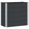vidaXL Garden Raised Bed Black 100 x 50 x 91 cm alu.
