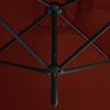 vidaXL Double Garden Parasol with Steel Pole Terracotta 600x300 cm