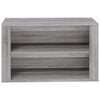 vidaXL Shoe Rack Grey Sonoma 75x35x45 cm Engineered Wood