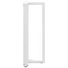 vidaXL Bar Table Legs T-Shaped 2 pcs White 40x35x(100-101) cm Steel