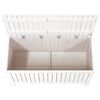 vidaXL Garden Storage Box White 121x55x64 cm Solid Wood Pine