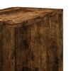vidaXL Wall Corner Shelf Smoked Oak 36.5x36.5x140 cm Engineered Wood