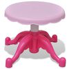 Kids' Playroom Toy Keyboard with Stool/Microphone 37-key Pink