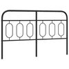 vidaXL Metal Replace Headboard Black 150 cm
