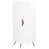 vidaXL Sideboard High Gloss White 34,5x34x90 cm Engineered Wood