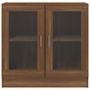 vidaXL Vitrine Cabinet Brown Oak 82.5x30.5x80 cm Engineered Wood