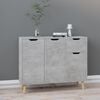 vidaXL Sideboard Concrete Grey 90x30x72 cm Engineered Wood