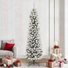 vidaXL Artificial Christmas Tree with 300 LEDs Green and white 240 cm