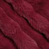 vidaXL Faux Rabbit Fur Blanket Bordeaux Red 150 x 220 cm Polyester