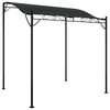 vidaXL Canopy Anthracite 2x2.3 m 180 g/m² Fabric and Steel