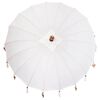 vidaXL Balinese Parasol Cream (180-190) x 260 cm Cotton and solid wood