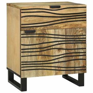 vidaXL Bedside Cabinet Natural 50 x 33 x 60 cm Engineered Wood