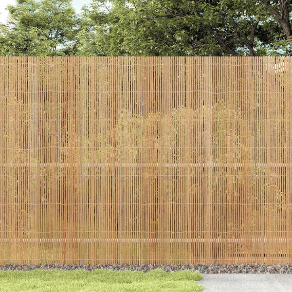 vidaXL Bamboo Fence Brown 400 x 150 cm Bamboo