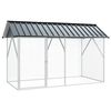 vidaXL Bird Cage Anthracite 227 x 112 x 141 cm Galvanised Steel