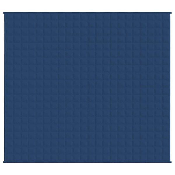 vidaXL Weighted Blanket Blue 220x235 cm King 11 kg Fabric